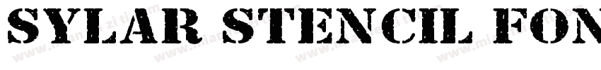 Sylar Stencil Font字体转换